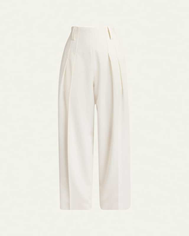 High Waist Cinched Trousers